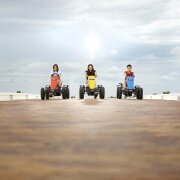 BERG Gokart XL B.Super Blue blau BFR-3 mit Gangschaltung mit Anhänger