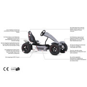 BERG Gokart XL Race GTS BFR-3 mit Gangschaltung - Full Spec mit Anhänger