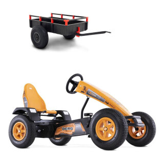 BERG Gokart XL X-Cross BFR-3 mit Gangschaltung mit Anhänger