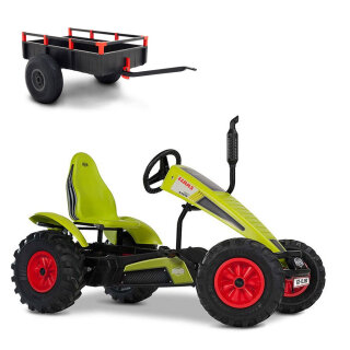 BERG Gokart XL Traxx CLAAS BFR mit Anhänger