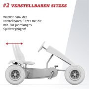 BERG Gokart XL B. Rapid Blue blau BFR mit Anhänger