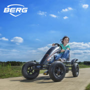 BERG Gokart XL Black Edition schwarz BFR mit Anhänger