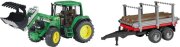 Bruder John Deere 6920 Traktor mit Frontl. +...