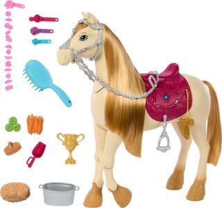 Barbie Bewegliches Pferd mit Zubehör (Feature Horse)