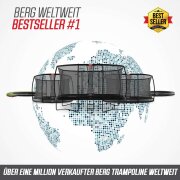BERG SPORTS Trampolin Oval 350 cm Grand Champion InGround Grey / grau