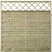 PLUS Bergen Zaun m / Rankgitter - druckimp. - 180 x 180 cm