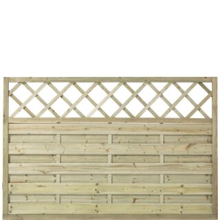 PLUS Bergen Zaun m / Rankgitter - druckimp. - 180 x 120 cm