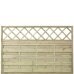PLUS Bergen Zaun m / Rankgitter - druckimp. - 180 x 120 cm
