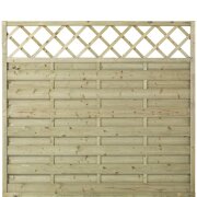 PLUS Bergen Zaun m / Rankgitter - Druckimp. - 180 x 165 cm