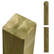 PLUS Premium Leimholzpfosten mit Kopfrundung NTR-A 9 x 9...