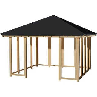 PLUS Pavillon 3 - 3½ Seiten geschlossen