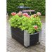 PLUS Cubic Blumenkasten mit Rädern - 87 x 45 cm - Schwarz