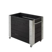 PLUS Cubic Blumenkasten mit Rädern - 50 x 87 x 70 cm...