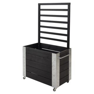 PLUS Cubic Raumteiler mit Spalier -155 cm - Schwarz