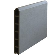 PLUS Futura WPC Zaun mit klarem Glas - 180 x 145 cm