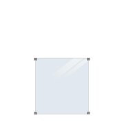 PLUS Glaszaun, klares Glas 90 x 91 cm