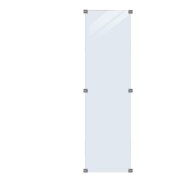 PLUS Glaszaun, klares Glas 55,4 x 176 cm
