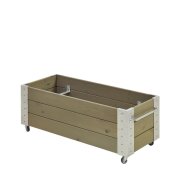 PLUS Cubic Blumenkasten mit Rädern - 120 x 45 cm -...