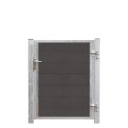 PLUS Futura WPC Tor rechts - 99×127 cm + 16 cm Pfosten