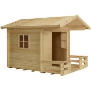 PLUS Spielhaus mit Terrasse - 182 x 161 + 72 cm Terrasse