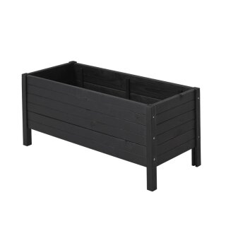 PLUS Pflanzkasten auf Beinen - 88×39 cm - Schwarz