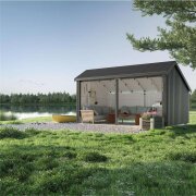 PLUS Multi Gartenhaus - 2 offene Module - 10,5 m²