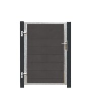PLUS Futura WPC-Tor links - 99×145 cm + 16 cm...