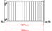 PLUS Basic Breites Tor - 150×85 cm - Schwarz - 17557-15