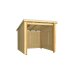 PLUS Nordic Fahrradunterstand 5 m² - 1 Modul offen m. Dachpappe / Aluleisten