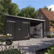 PLUS Nordic Multi Gartenhaus 9,5 m² - 2 Module...