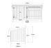 PLUS Nordic Multi Gartenhaus 9,5 m² - 2 Module Doppeltür & offene Fassade m. Dachpappe / Aluleisten / H-Pfostenfüße