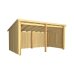 PLUS Nordic Multi Gartenhaus 9,5 m² - 2 Module offen