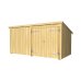 PLUS Nordic Multi Gartenhaus 9,5 m² - 2 Module Doppeltür & Fassade