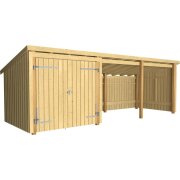 PLUS Nordic Multi Gartenhaus 14 m² - 3 Module...
