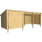 PLUS Nordic Multi Gartenhaus 14 m² - 3 Module...