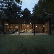 PLUS Nordic Multi Gartenhaus 14 m² - 3 Module offen