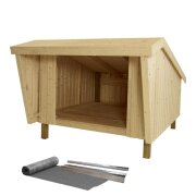 PLUS Shelter inkl. Dachpappe und Aluleisten - 225 x 291 x...