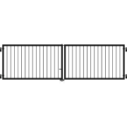 PLUS Basic Doppeltor - 300×85 cm - Schwarz