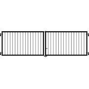PLUS Basic Doppeltor - 300×85 cm - Schwarz