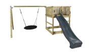PLUS Play Spielturm inkl. Schaukelanbau aus Holz