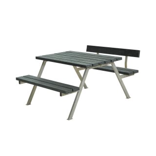 PLUS Alpha Kombimöbel mit 1 Rückenlehne - 118 cm - ReTe x - Grau