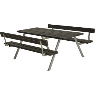 PLUS Alpha Kombimöbel mit 2 Rückenlehnen - 177 cm - ReTe x - Schwarz