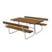 PLUS Classic Kombimöbel mit 2 Rückenlehne - 177 cm - Farbgrundiert Teak