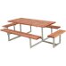 PLUS Basic Kombimöbel mit 2 Anbausätzen - 260 cm - Farbgrundiert Teak