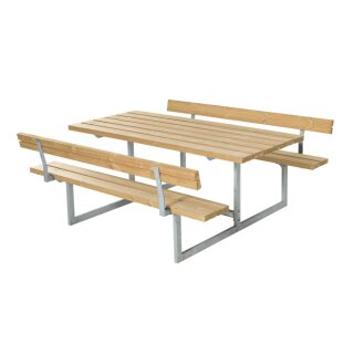 PLUS Basic Kombimöbel m/2 Rückenlehnen 177x184x75/45 cm Thermowood