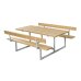 PLUS Basic Kombimöbel m/2 Rückenlehnen 177x184x75/45 cm Thermowood