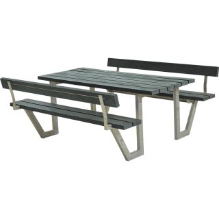 PLUS Wega Kombimöbel mit 2 Rückenlehnen - 177 cm - ReTe x - Grau