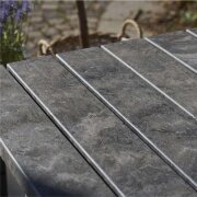 PLUS Twist Kombimöbel mit 2 Rückenlehnen - 204 cm - ReTe x - Schwarz