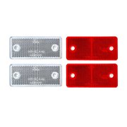 BERG Gokart Ersatzteil Rückstrahler (2 rot, 2 weiß) Reflektoren für Kotflügel