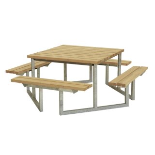 PLUS Twist Sitzgruppe 204x204x73/45 cm. unbehandelte Lärche
